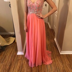 Tiffany Design Coral prom/pageant dress